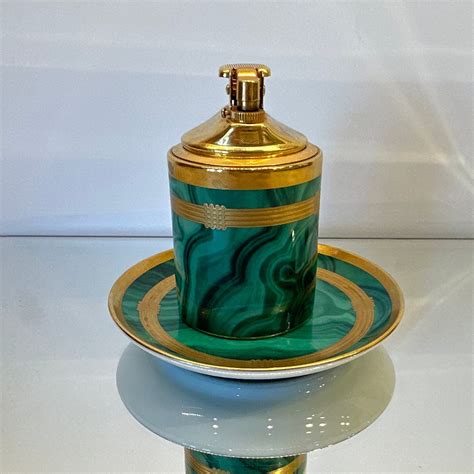 Christian Dior Gaudron Malachite Lighter .